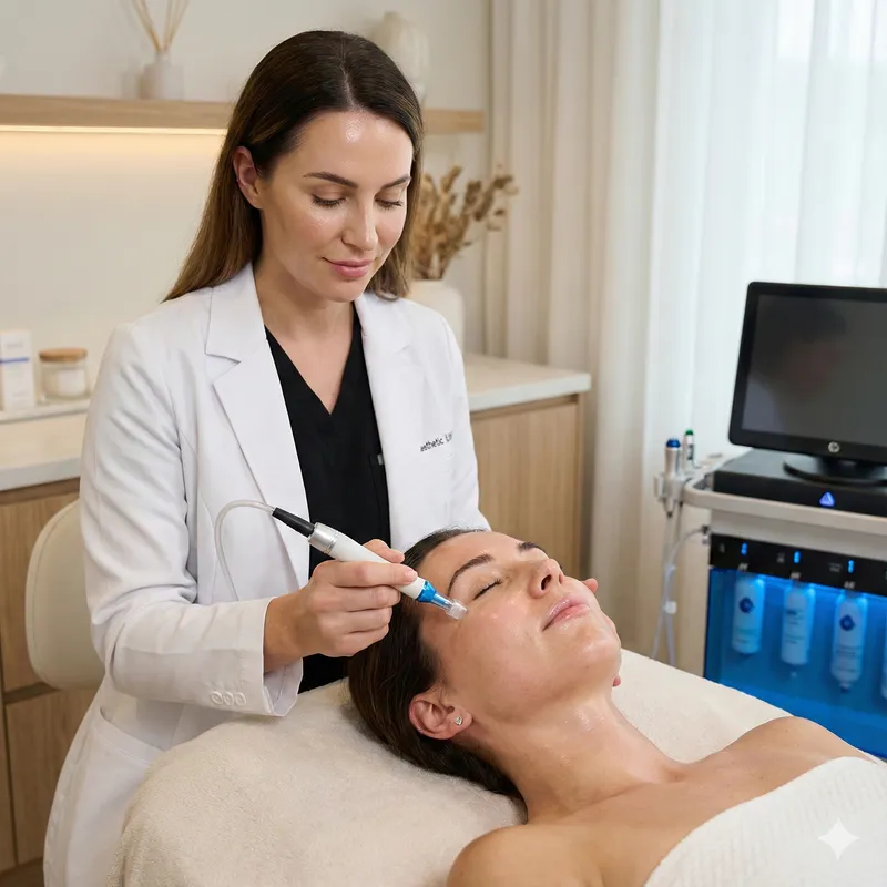 Sauerstoff-Behandlung für das Gesicht zur sofortigen Revitalisierung.